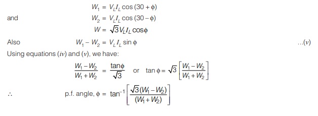 Measurement of Power Factor 