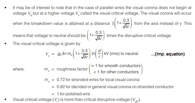 Visual critical voltage