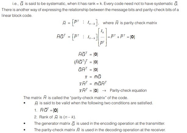 Linear Block Code