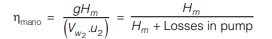 Manometric Efficiency