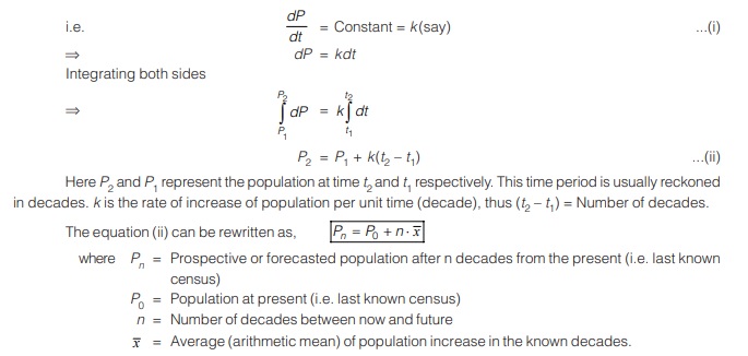 Arithmetic Increase Method