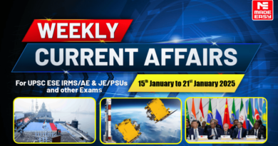 GS Score Weekly Current Affairs: 15 to 21 JAN 2025